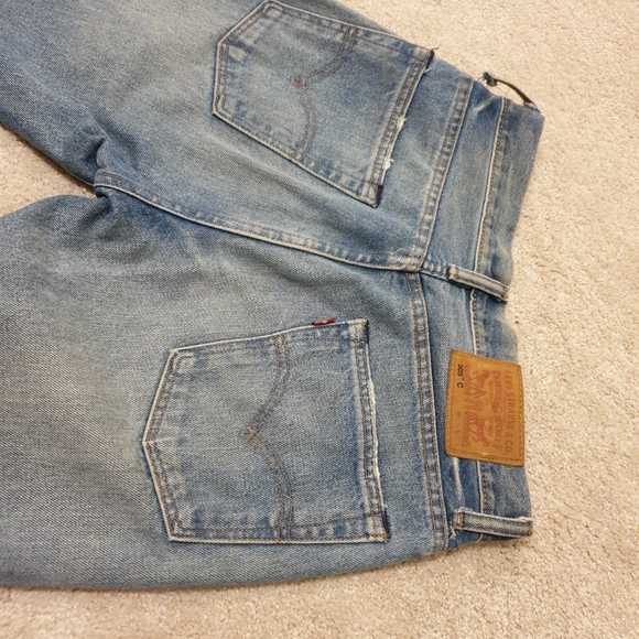Vintage Levi's 505c Straight Leg Blue Jeans - Picture 3 of 4